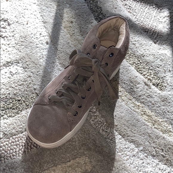 Tan high top sneakers very cute and comfy! - Picture 2 of 3